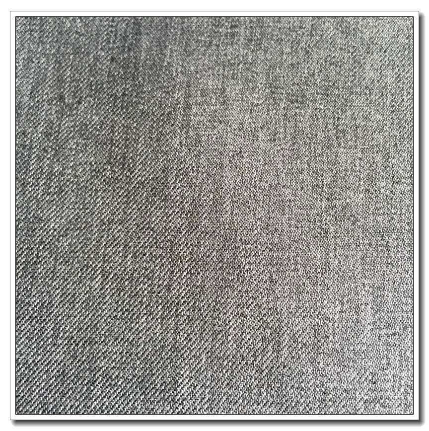 POLYESTER CATIONIC GABARDINE FABRIC BONDED WITH GREY FILM 8717