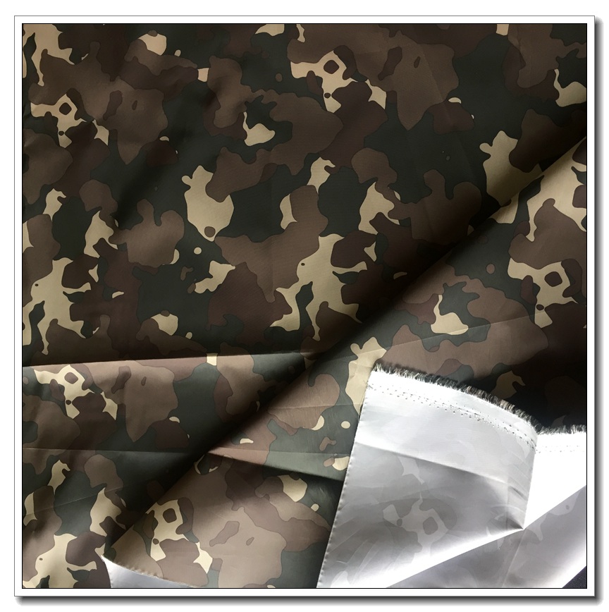 300T POLYESTER TAFFETA FABRIC WATERPROOF DOWNPROOF WINDPROOF WITH PRINTING PA COATING 9842