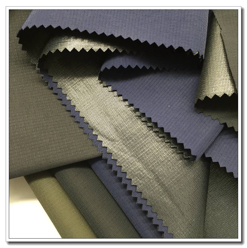 3 LAYER NYLON RIPSTOP TASLAN FABRIC BONDED WITH TPU&KNITTED FOR JACKET   9608
